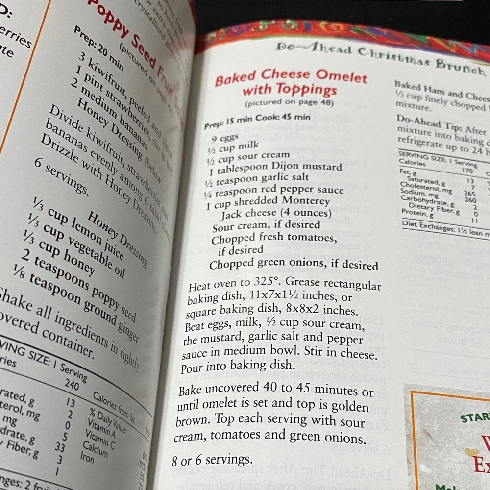 Betty Crocker Festive holiday cookbook magazine Recipe Collection